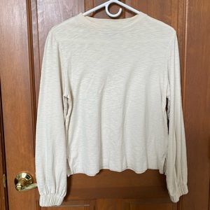 Banana Republic cream shirt